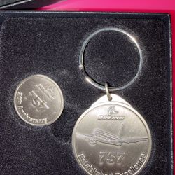 Boeing Keychain And Coin Collection