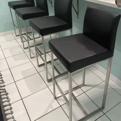 Black counter height Bar Chairs
