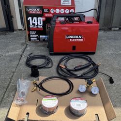 Lincoln Electric 140 Amp Weld Pak 140 HD MIG Wire Welder w/Magnum 100L Gun, Sample Spools MIG Wire 