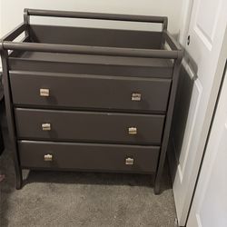 Nursery Dresser with Changing Top – Gray – $80 obo