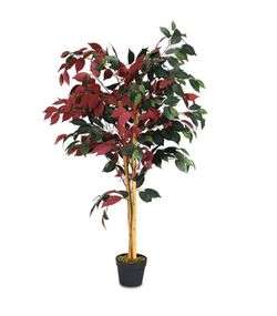 4-Feet Artificial Capensia Bush Red/ Green Leaves Indoor-Outdoor Home Décor

$50