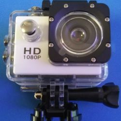 White 1080 HD Sports Action Camera