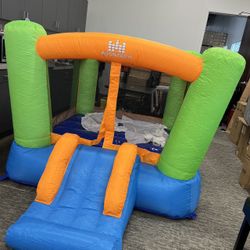 Augester Inflatablebounce House, Backyard Bouncy Castle with Wide Slide, Large Jump Area, Accessories (Without Air Blower)