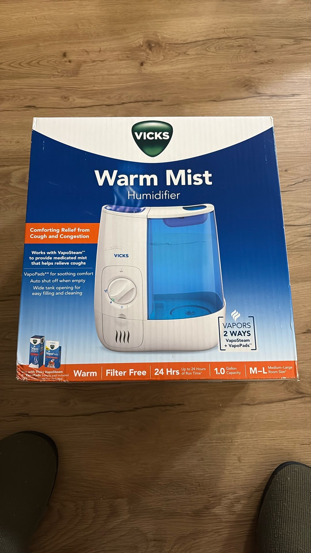 Vicks Warm Mist Humidifier (NEW)