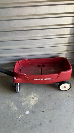 Red Kids Pull Wagon Outdoor Utility Wagon