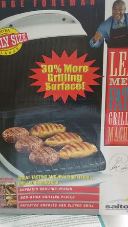 Brand New Family size George Foreman grill 30% more grilling
