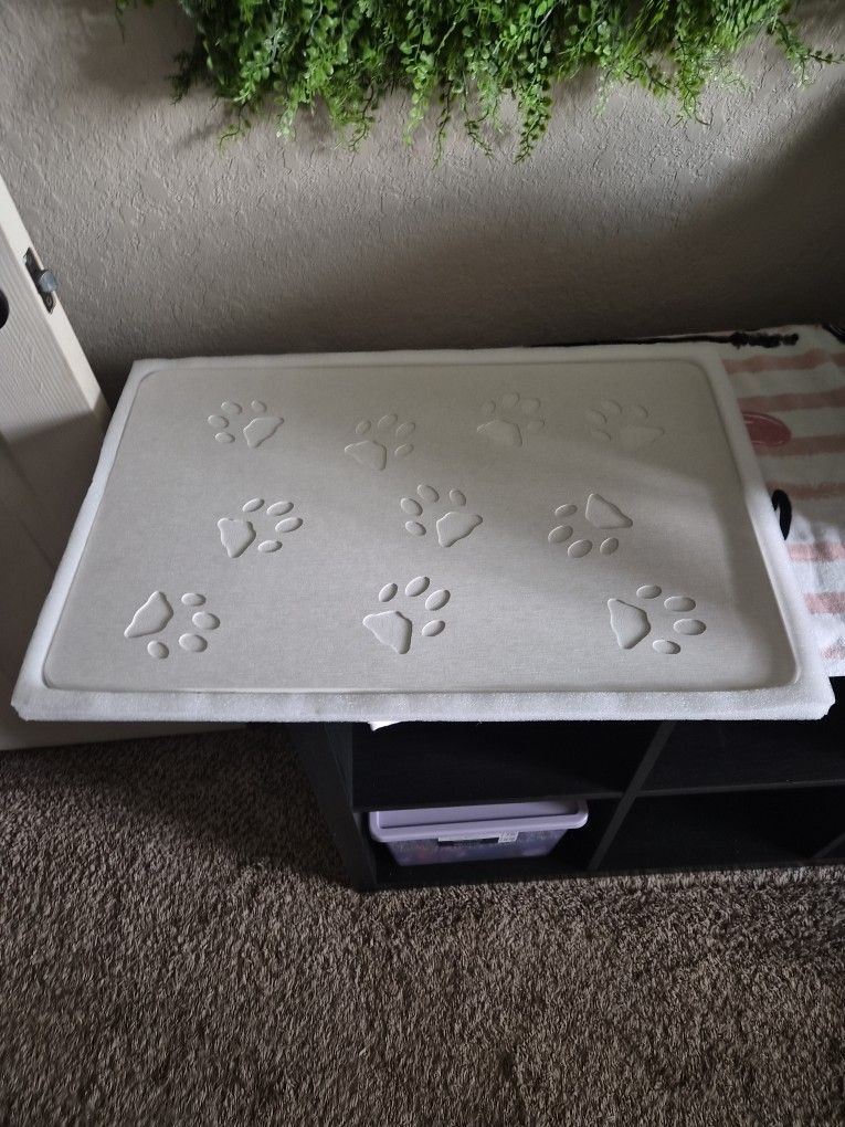 Earth Dog Bowl Mat (16x12 in