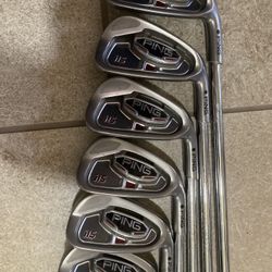 Ping i15 NEAR COMPLETE Iron Set 4-W (NO 9 Iron)