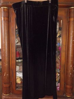 Black Velvet Plus Size Goth Gothic Strapless Mini Dress Size XL 1XL 2XL Stretch