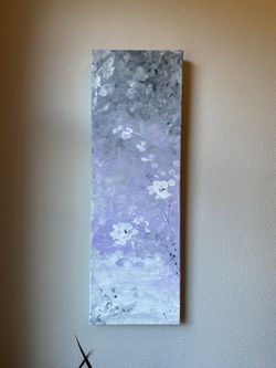 Large Vertical Abstract Oil Painting