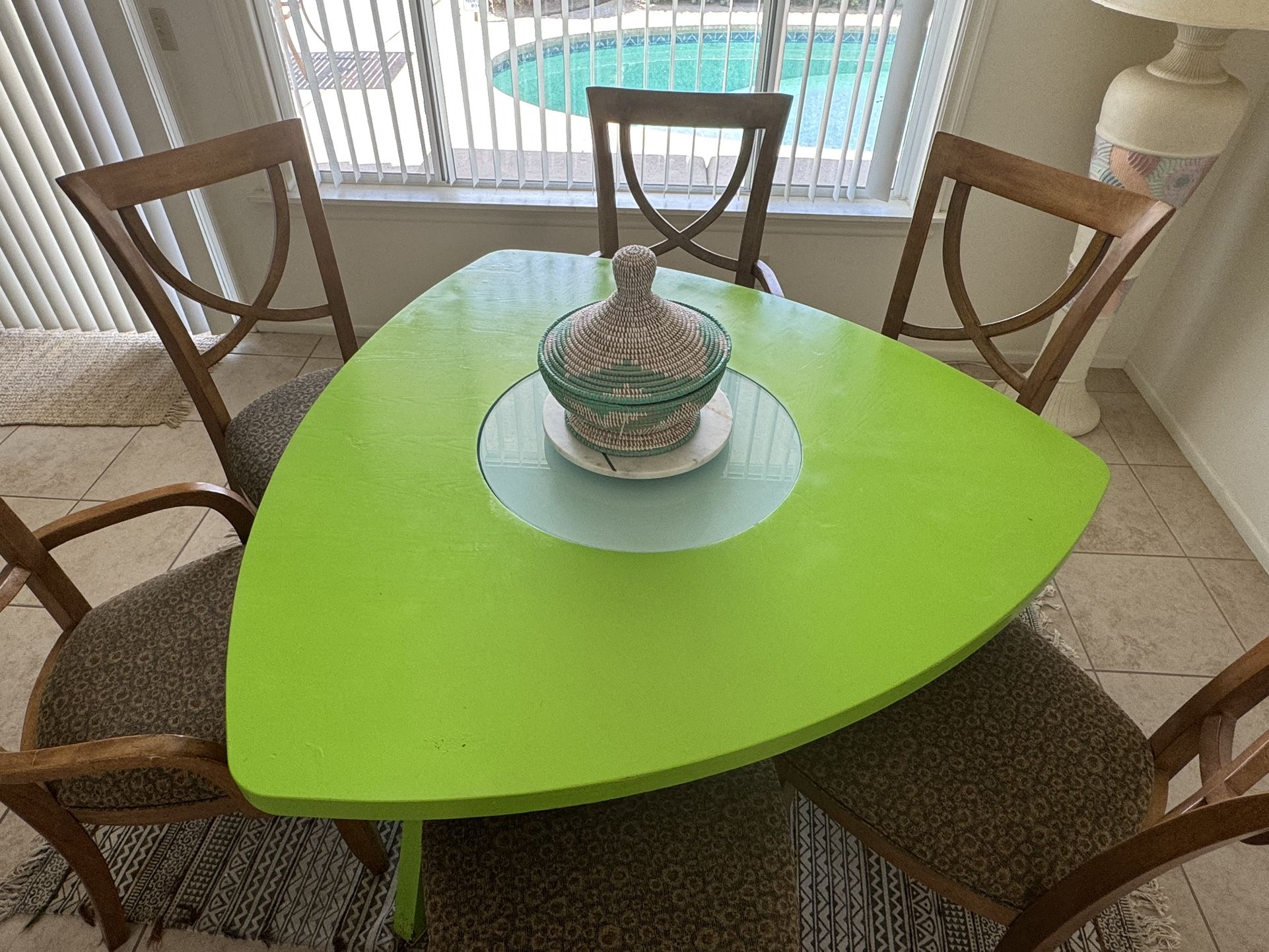 Custom Table Guitar Pick Shaped For 6 Ppl