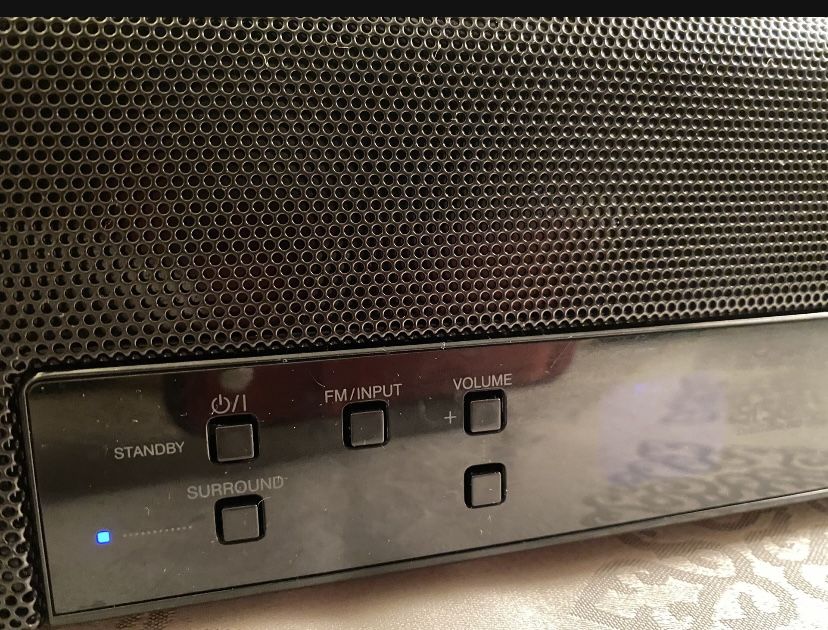JVC SOUND BAR FOR HOME THEATER/GAMING: WITH SURROUND SOUND MODE AND SUBWOOFER PRE-OUT!