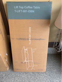 NEW in Box Lift Top Coffee Table - Dark Brown