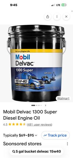 Semi truck oil 5 gal $84
