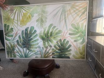 Framed oil painting
