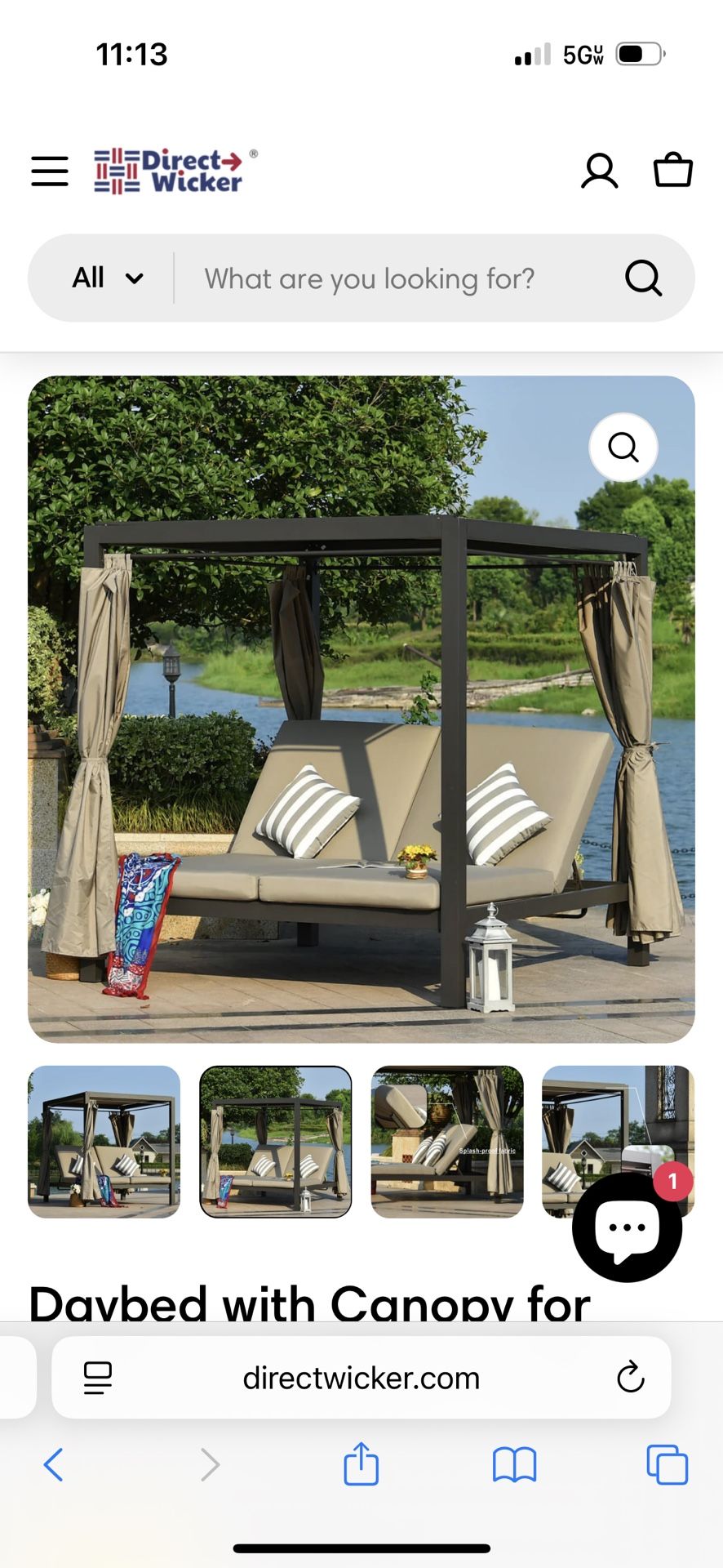 Daybed Pergola Tanning Cabana