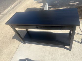 American Heritage Console Table with Drawer in Black