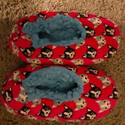 Small Dog Pink Slippers