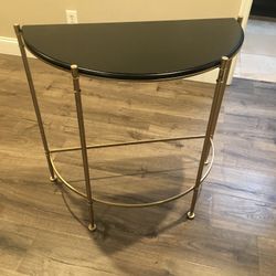Black & Gold Foyer Table