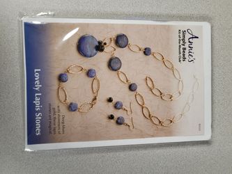 Annie's Lovely Lapis Stones jewelry making kit. New, unopened in package
