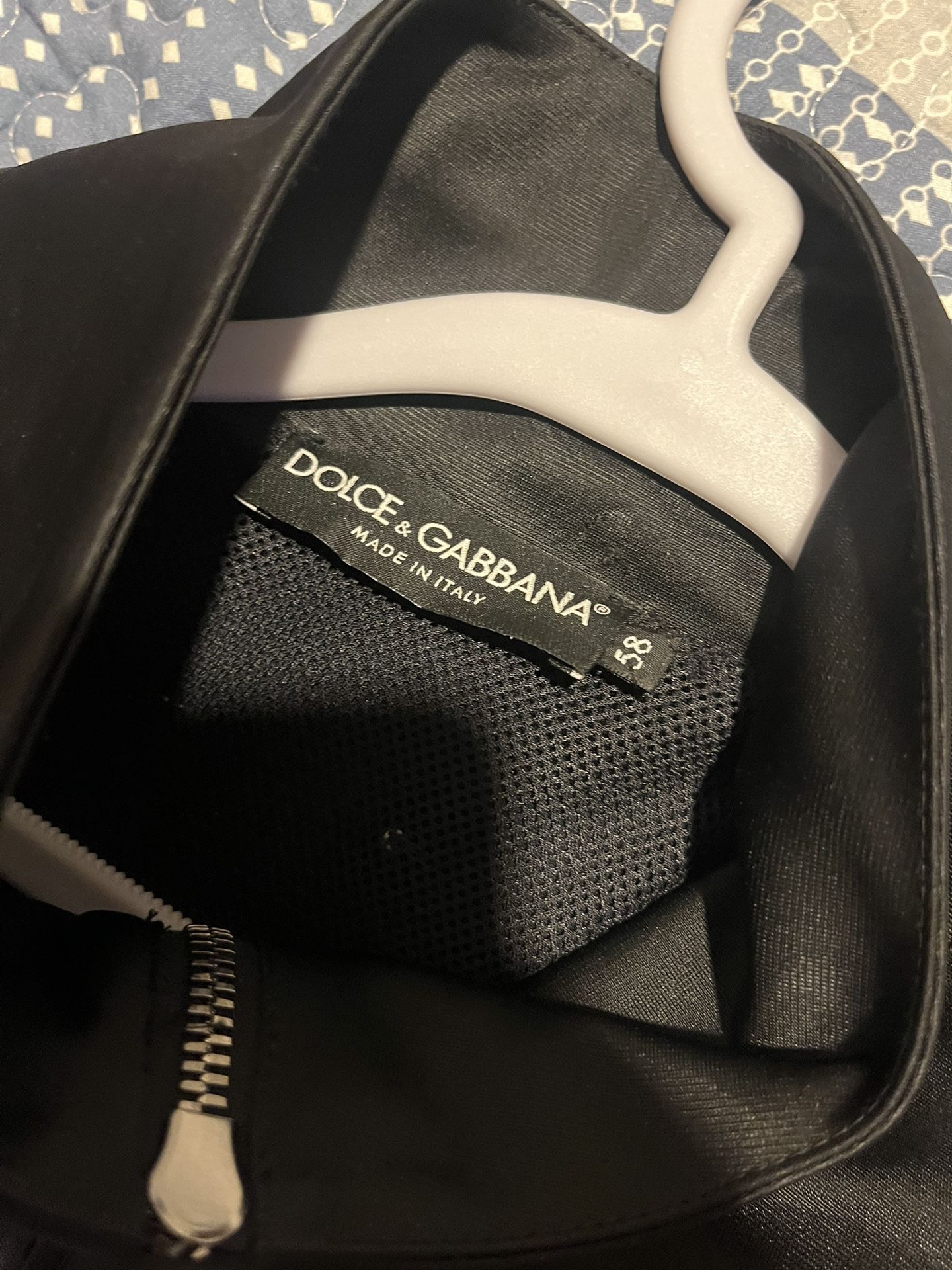 Dolce & Gabanna Logo Plaque Men Bomber Jacket