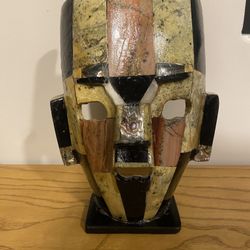 Hand Made Mayan Aztec Mask From Mexico Decor 