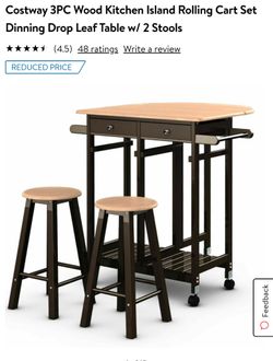 Brand New Table with stools NEW in Box