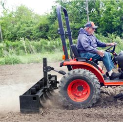 55" Box Blade Tractor Attachment, Scarifier Shank for CAT1/0 55" Garden Lawn Mower Tractor Box Blade Fit for CAT-1/0, Scarifier Shank Great for Leveli