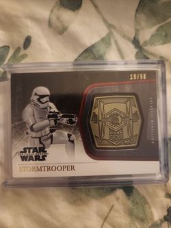 Gold storm trooper medalion card 19/50