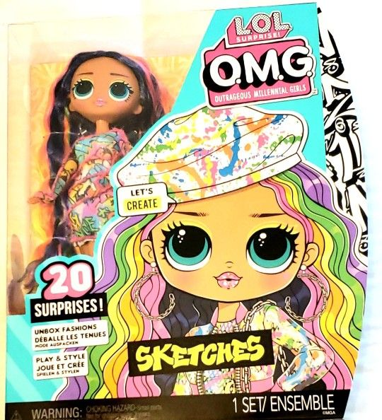 LOL Surprise OMG Sketches Doll NEW! $30