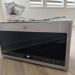 GE Profile 2.1 cu. ft. Over the Range Microwave in Stainless Steel with Sensor Cooking