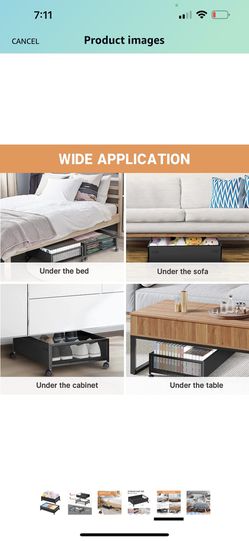 Under Bed Storage with Wheels, Upgraded Under the Bed Rolling Storage  Containers with Lid, Underbed Shoe Storage Organizer, Bedroom Storage Bins  on