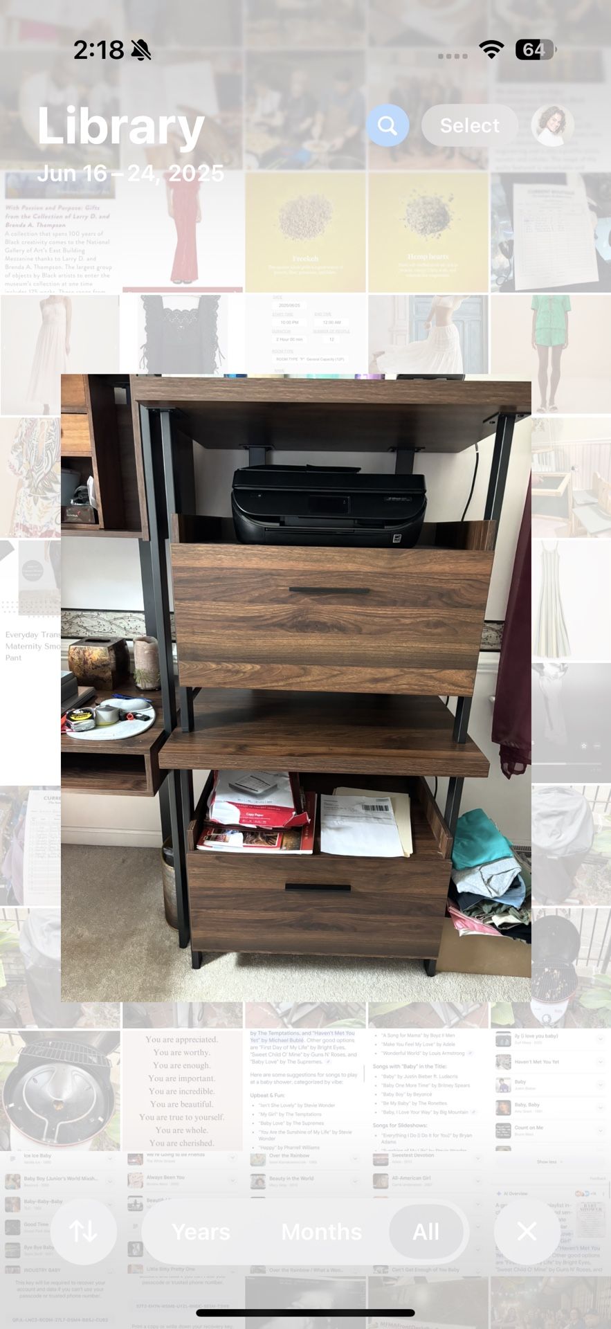 Filing Cabinets, Solid Wood, Wrought Iron