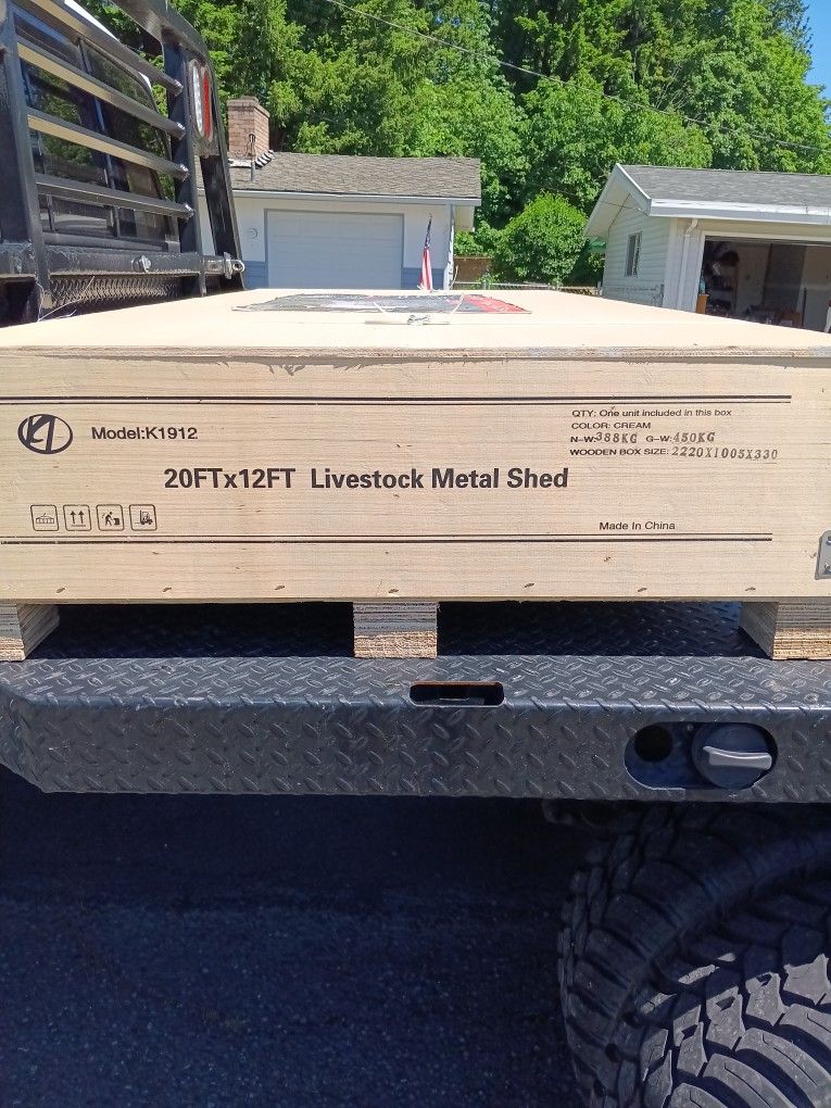 Livestock / Animal Shelter 20ft x 12ft AllMetal. NEW!