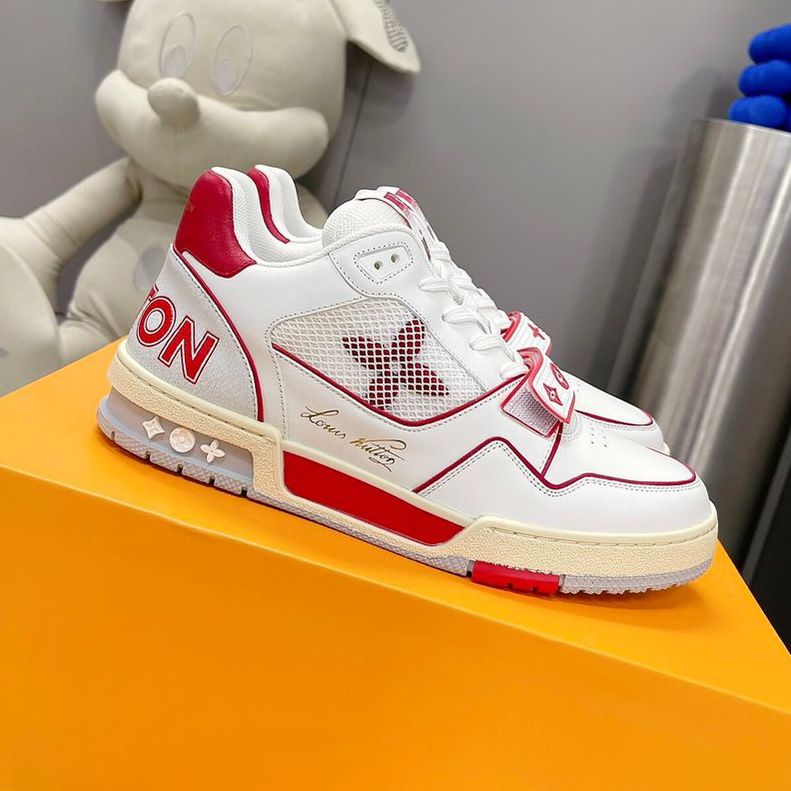 Louis Vuitton Trainer Red White Size 44 for Sale in Brentwood, NY