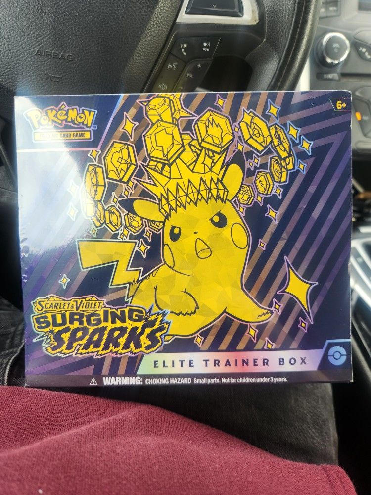 Pokemom Surging Sparks Etb and Mega Latios Ex Box