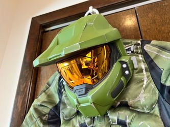Kids Halo Master Chief Costume Size M (7-8) - Complete with Helmet / Visor