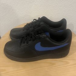 Nike Air Force 1 Black/Gym Blue