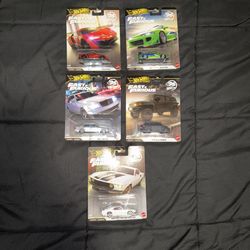 Hot Wheels Premium 2026 Fast & Furious 25th Anniversary Set of 5 Cars HNW46-956N