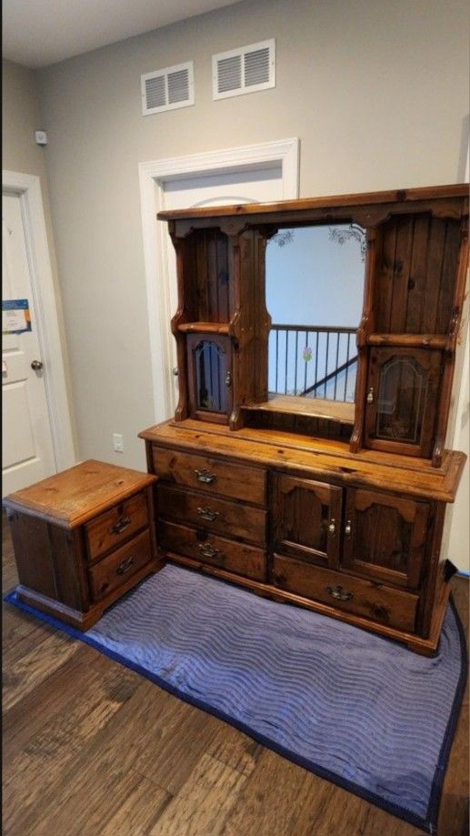 Solid Wood Dresser and Nightstand
