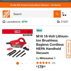 M18 Handheld Vacuum 