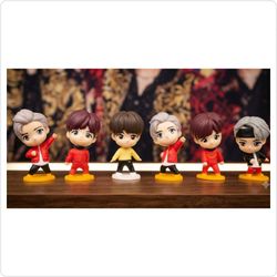 ​Official BTS x McDonald's TinyTAN Collectible Figure Lot (Set of 6 Mini Figures)