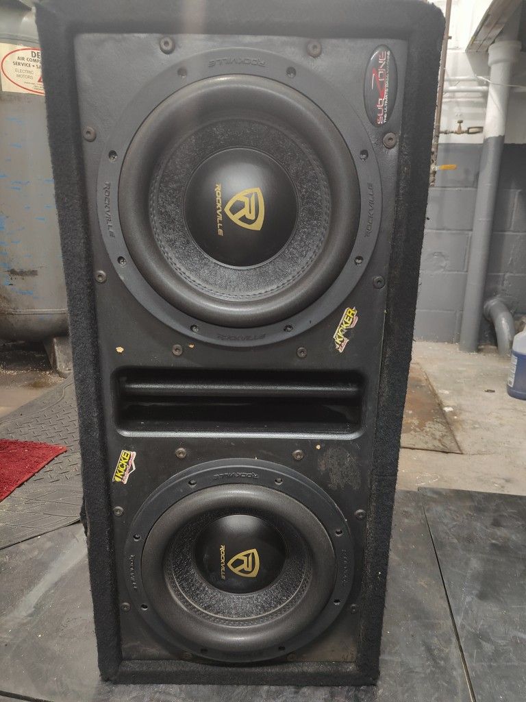 Rockville W10K9D2 V3 10" K9 3200w Peak/800w RMS Car Subwoofer DVC 2-Ohm Sub