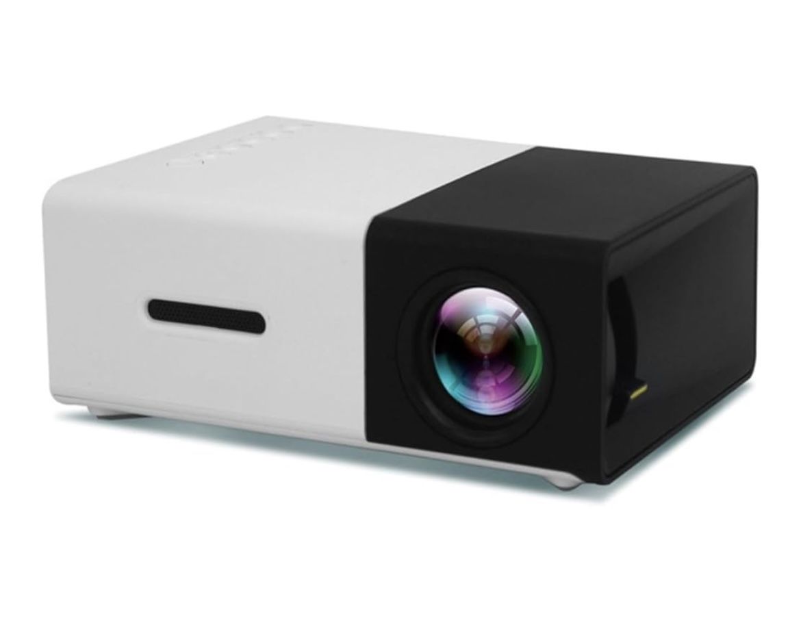 Mini Projector, Household LED Portable Small Projector, Home Projector, High-definition 1080P, 80 "large Screen, Supporting Power Supply From Power Ba