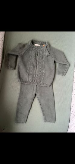 Baby Knit Sweater and Pants Set