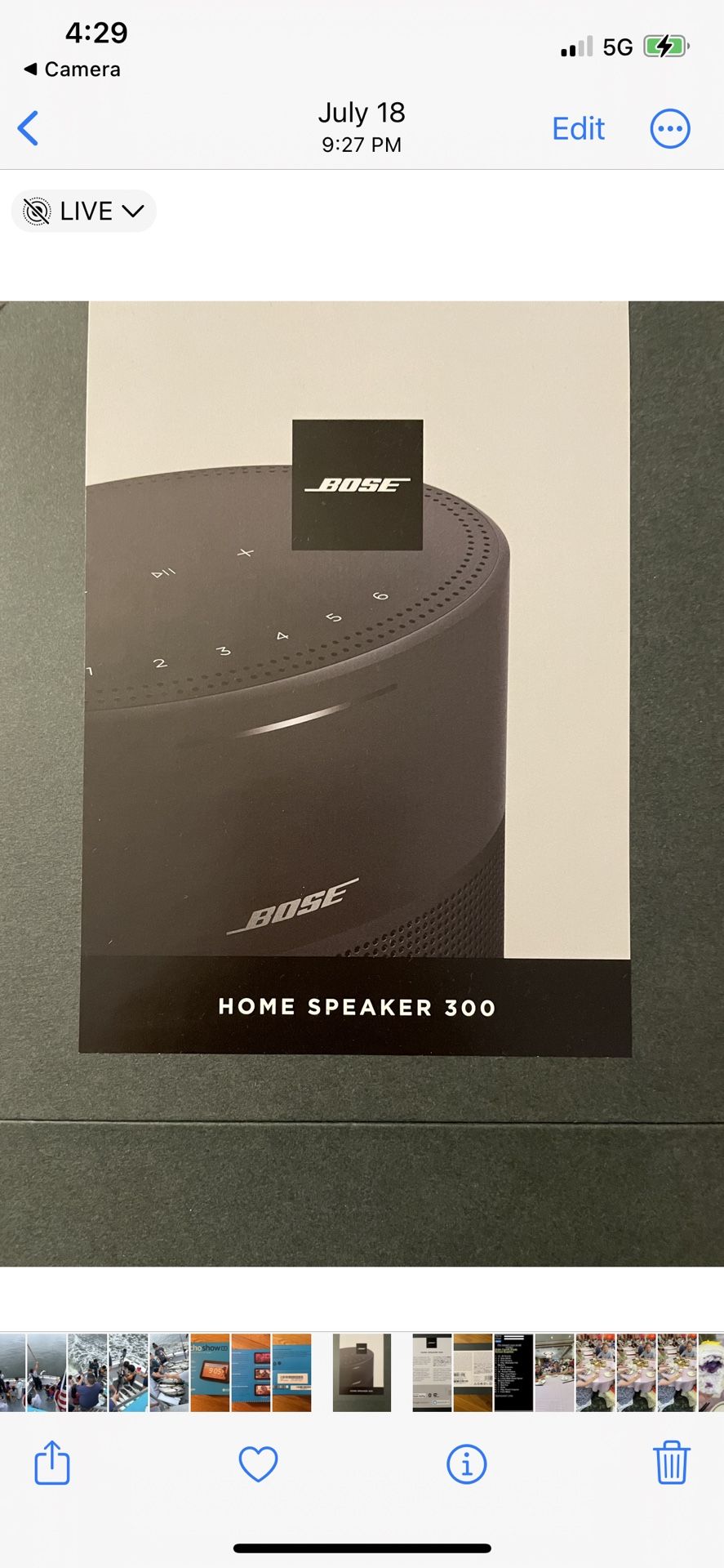 New Bose Home Speaker 300 Black