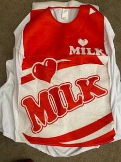 L@@K- MILK COSTUME* ONE SIZE*