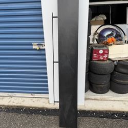 Wall Mounted Black Floating Shelf  75” long  10 1/4” deep  2” thick 