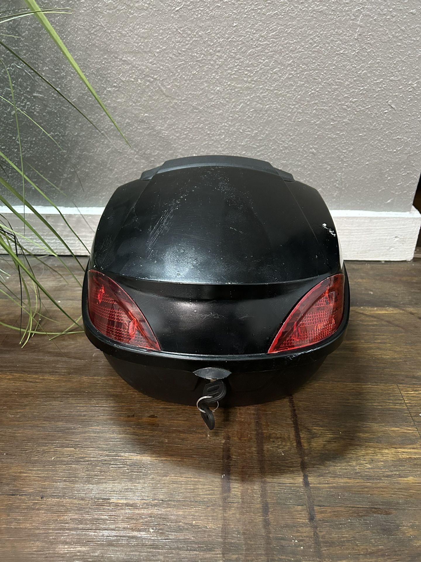 Motorcycle Scooter Rear Box Tail Luggage Storage Carrier Case w/Locks Kit