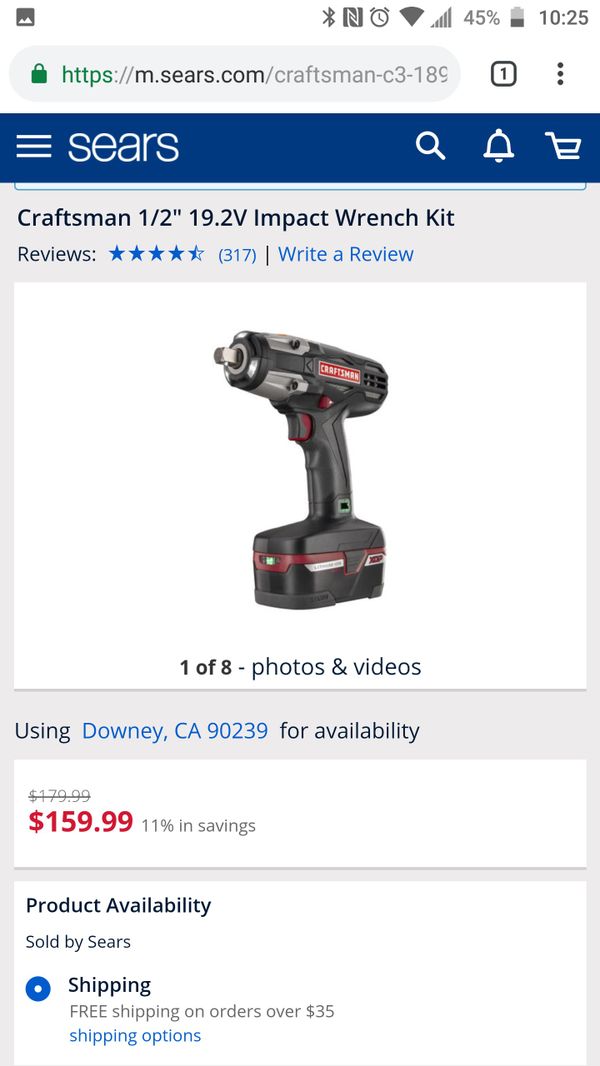 Craftsman C3 1 2 19 2v Xcp Heavy Duty Impact Wrench Kit New 4ah Craftsman C3 1 2 19 2v Xcp Heavy Duty Impact Wrench Kit New 4ah